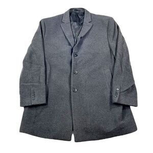 Calvin Klein Prosper Overcoat Mens 50R 50 Grey‎ Wool $395
